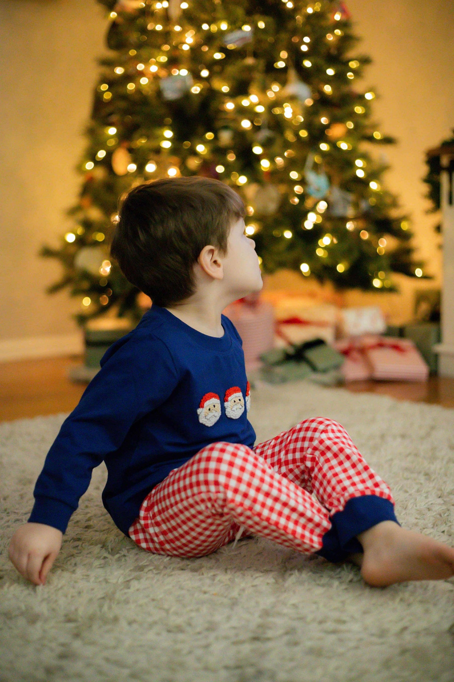 French Knot Santa Joggers