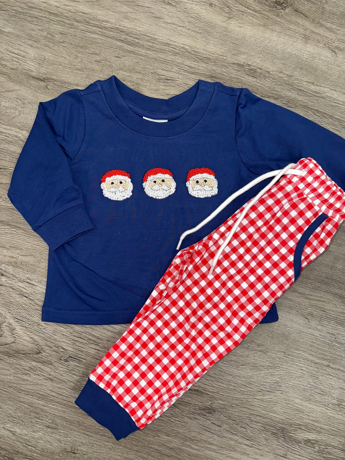 French Knot Santa Joggers