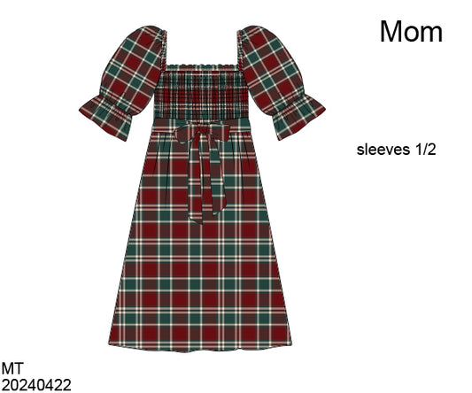 Classic Christmas Mom Dress